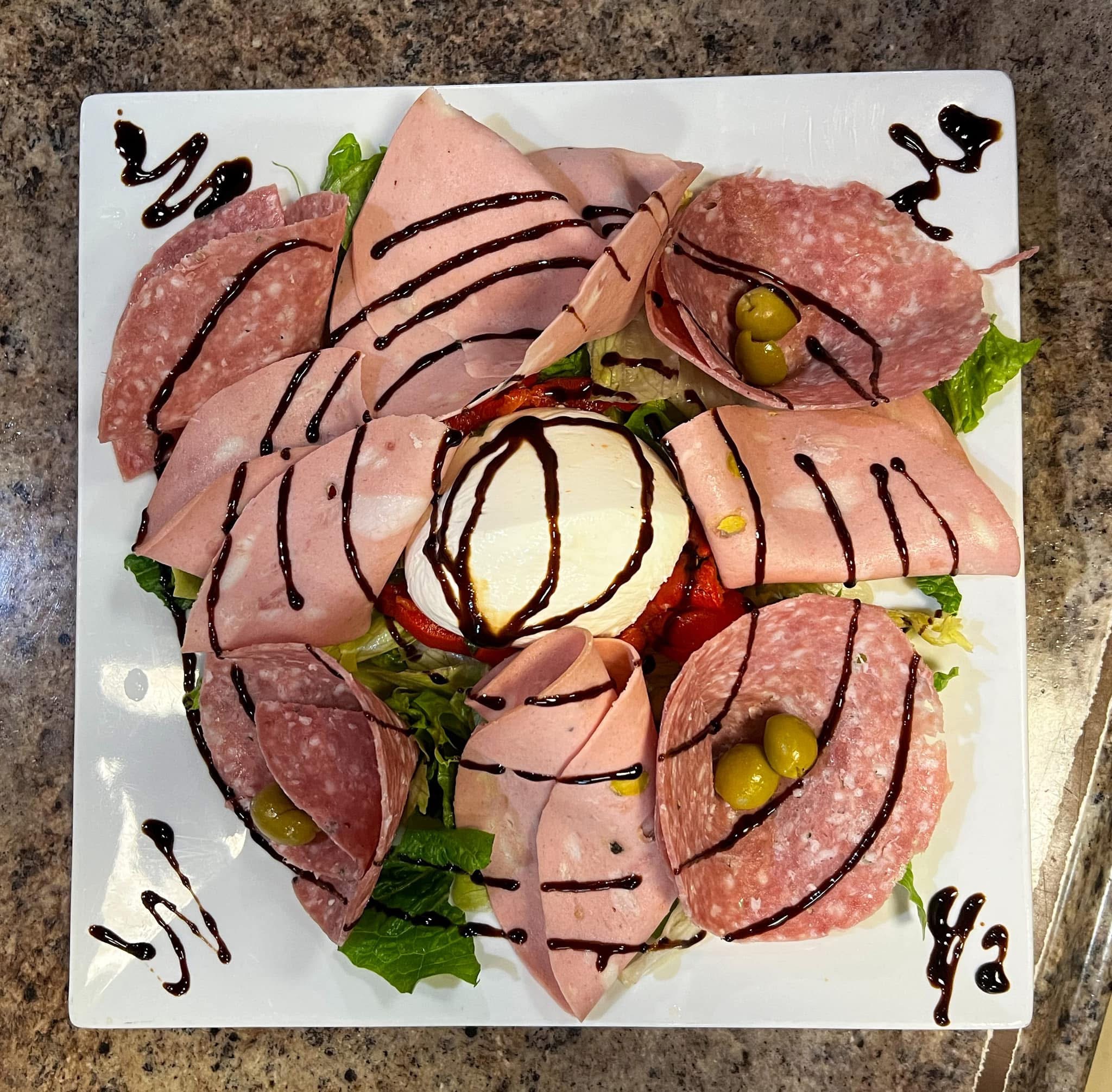 Fresh salad at Luigi's Pizzeria, Newton NJ